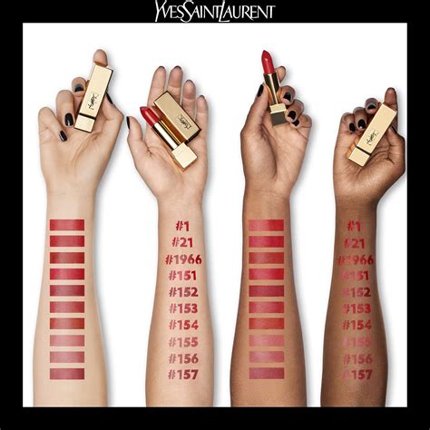 ysl couture lipstick swatches le rouge|sephora YSL rouge pur couture.